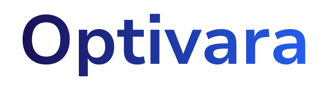 Optivara Logo Word Mark Fade